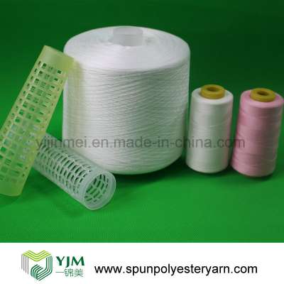 China 100% Virgin White Polyester Spun Yarn for Sewing Thread