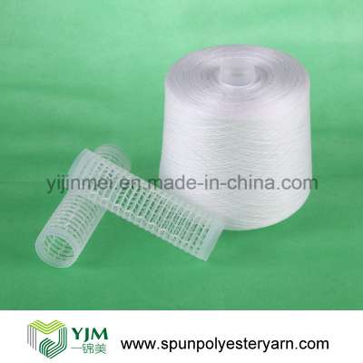 100% Bright Virgin Polyester Spun Yarn on Different Plastic Cones